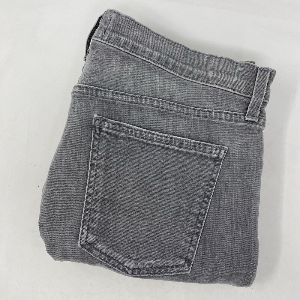 Agolde Slim Jeans Women‎ 33 Grey Distressed Knee Faded A606D-2071